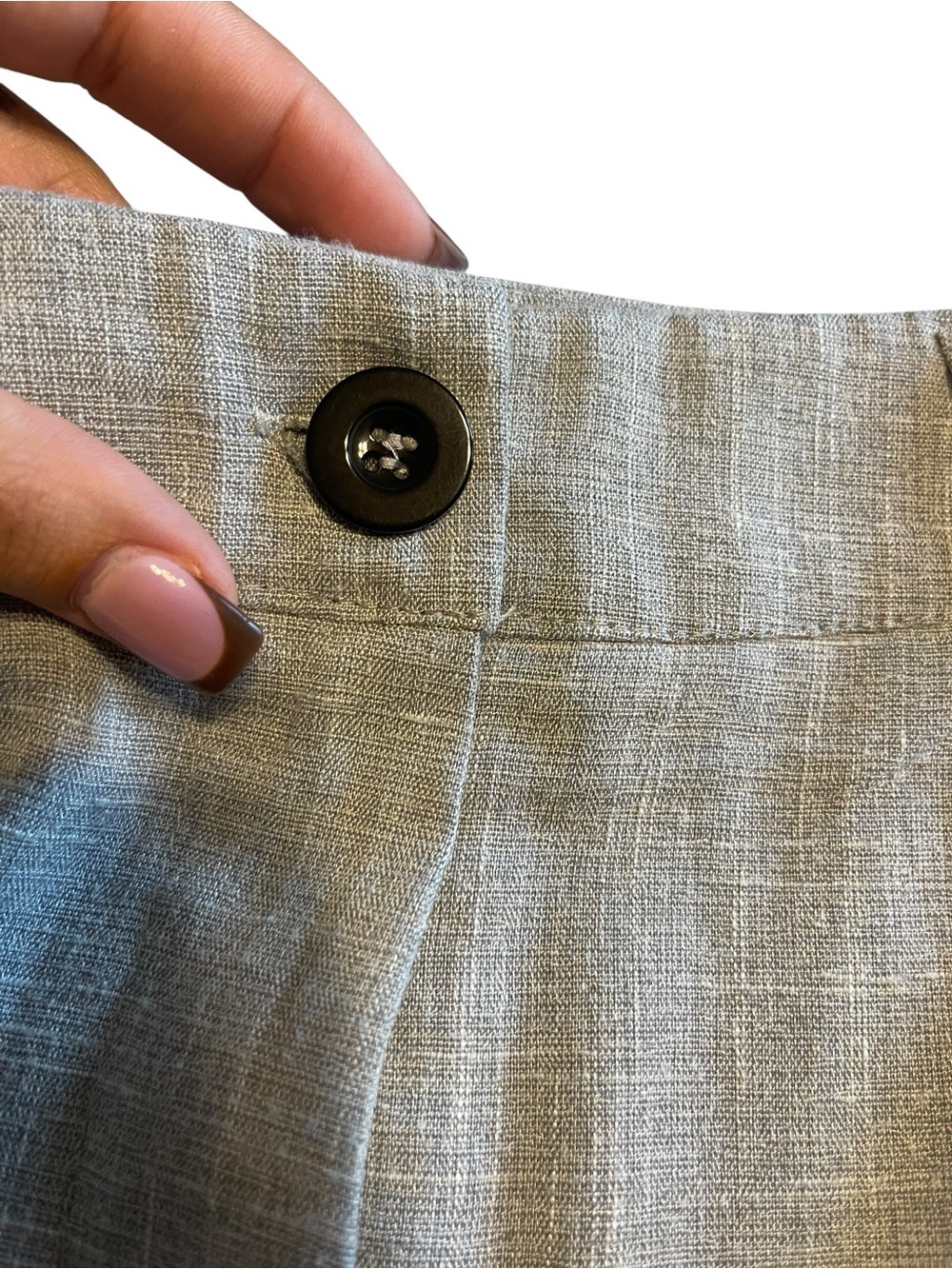SHEIN Straight Leg slacks in Light Gray Beige - Picture 2 of 3